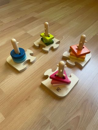 Puzzle apilable de madera, Hape