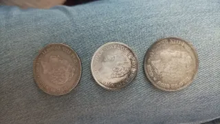 3 Monedas Plata: 2 Alfonso XIII y Juan Carlos
