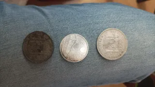 3 Monedas Plata: 2 Alfonso XIII y Juan Carlos