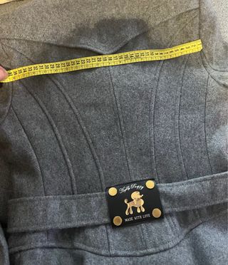 Abrigo Highly Preppy paño gris Talla S