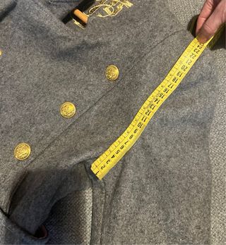 Abrigo Highly Preppy paño gris Talla S