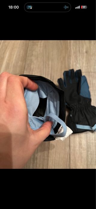 Guanti da neve bambino Wedze blu taglia 6 anni