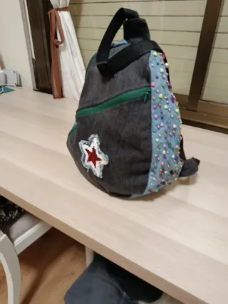 Bolso artesanal vaquero único