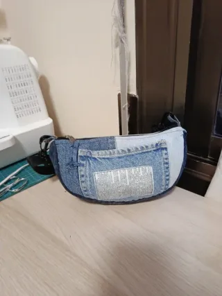 Bolso artesanal vaquero único