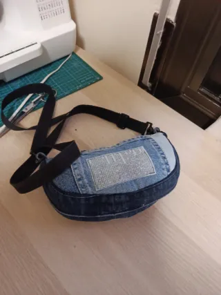 Bolso artesanal vaquero único
