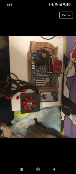 Lote Componentes PC Placa + Accesorios