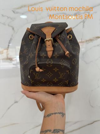 Mochila Louis Vuitton Montsouris PM Marrón
