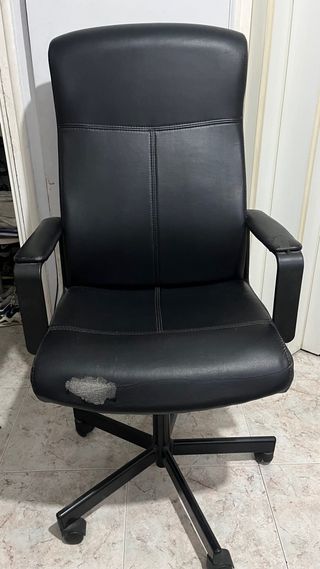 Silla de oficina IKEA negra