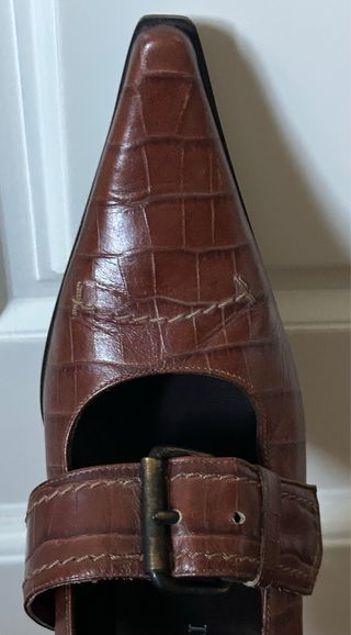 Zapatos Gastone Lucioli Piel Marrón Tacón