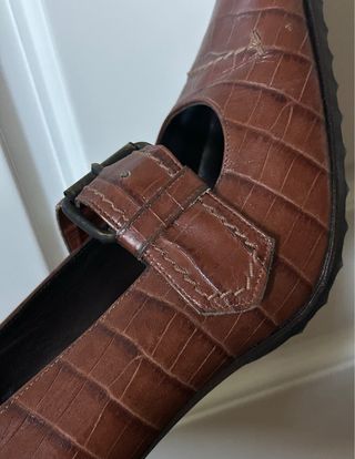 Zapatos Gastone Lucioli Piel Marrón Tacón