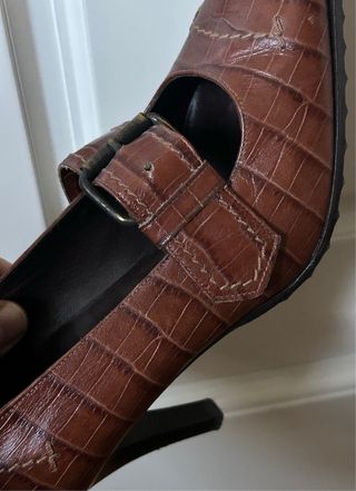 Zapatos Gastone Lucioli Piel Marrón Tacón