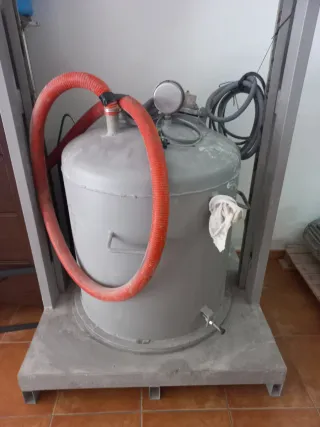 Campana de vacío industrial utilizada para resina.