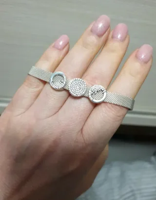 Pulsera Pandora Malla Acero Inoxidable