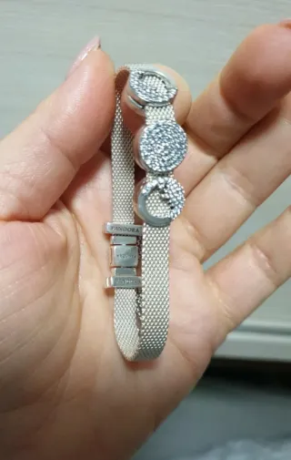 Pulsera Pandora Malla Acero Inoxidable