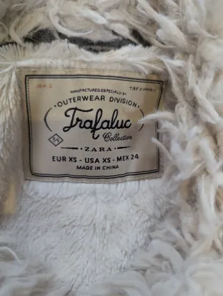 Chaqueta Trafaluc Lana Pelo Motera Gris