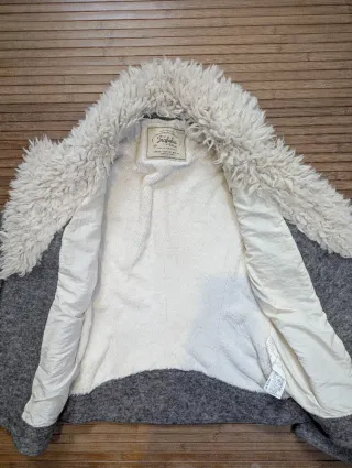 Chaqueta Trafaluc Lana Pelo Motera Gris