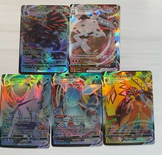 Cartas Pokémon VMAX Corviknight, Stonjourner, Caly
