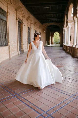 Vestido de Novia Rosa Clará linea Aire Barcelona