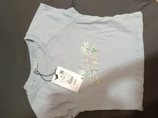 Camiseta Pull&Bear azul talla S