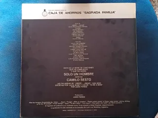 DISCO VINILO CAMILO SESTO - SOLO UN HOMBRE.