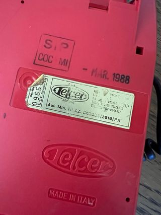 Telefono SIP Telcer Rosso Vintage