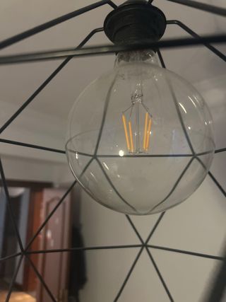 Lámpara de techo geométrica negra