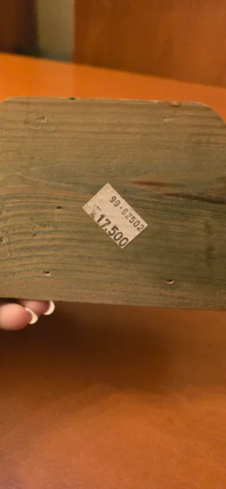 Portacarte portalettere in legno con scoiattolo