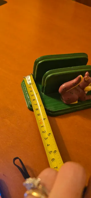 Portacarte portalettere in legno con scoiattolo