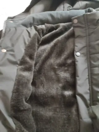 Abrigo acolchado hombre negro muy abrigado