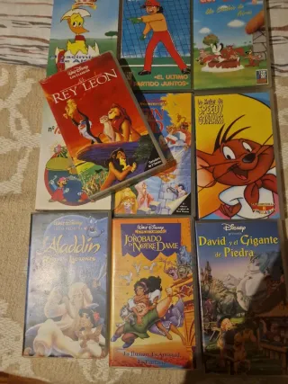 10 Películas VHS Infantiles Disney y más