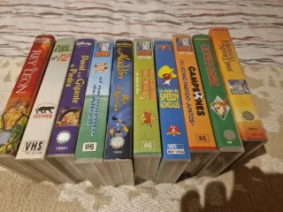 10 Películas VHS Infantiles Disney y más