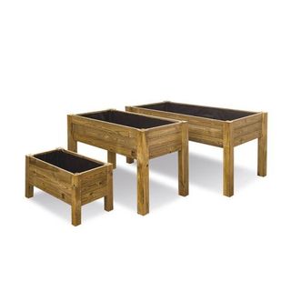 Mesa de cultivo madera exterior tratada