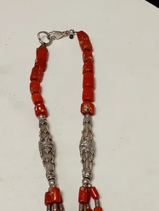 Collar etnico Plata 925,  72 grammos.