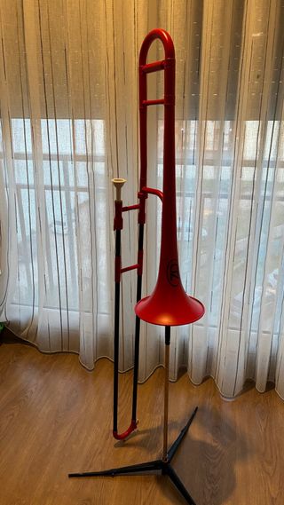 Trombon de varas ZTB Plástico ABS color Rojo