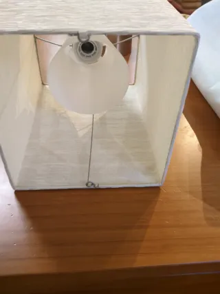 Lámpara de techo Ikea acero y papel