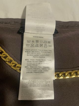 Jersey Liu Jo punto cadena dorado talla 40