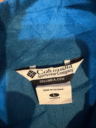 Columbia fleece jacket Women size L blue vintage