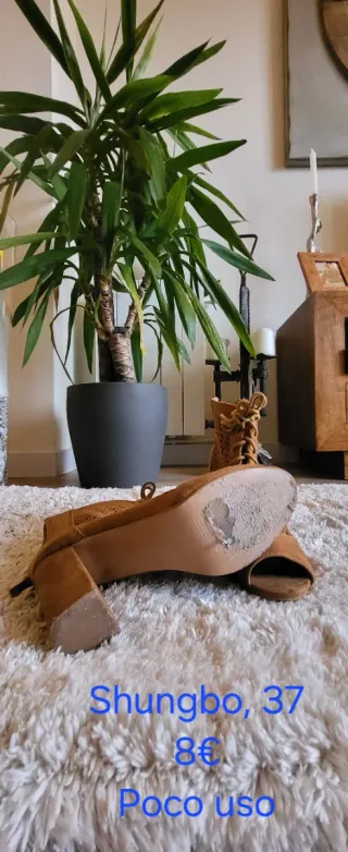 Botines Shungbo Talla 37 Marrones
