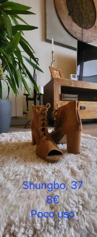 Botines Shungbo Talla 37 Marrones