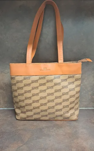 Borsa Balenciaga Vintage Marrone Monogram