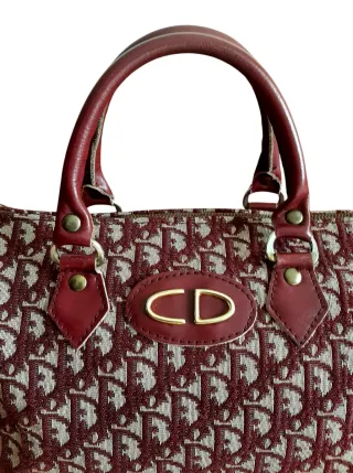 Bolso Dior lienzo Diorissimo rojo