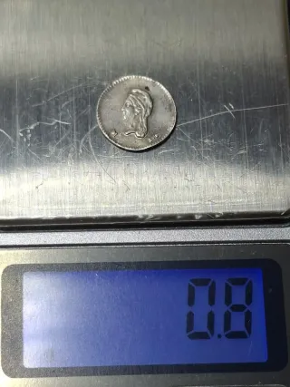 Moneda 1/4 de Real Mexico 1843 🇲🇽