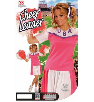 Disfraz Cheerleader Rosa Mujer Talla S