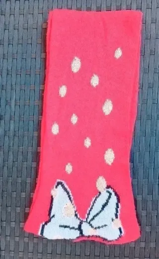 Sciarpa lana rossa pois e Minnie