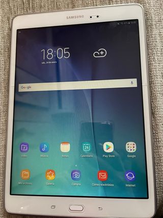Tablet Samsung Galaxy Tab A Blanca sin cargador