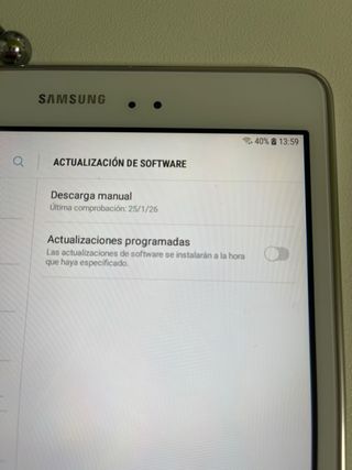 Tablet Samsung Galaxy Tab A Blanca sin cargador