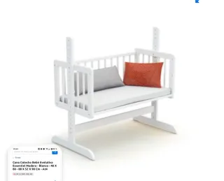 Minicuna bebé blanca