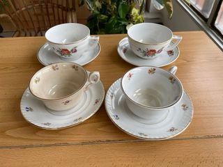 Vajilla Porcelana La Asturiana Flores