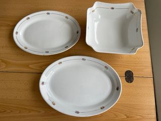 Vajilla Porcelana La Asturiana Flores