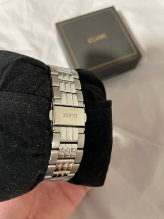 Reloj Cluse Hombre Negro y Plateado